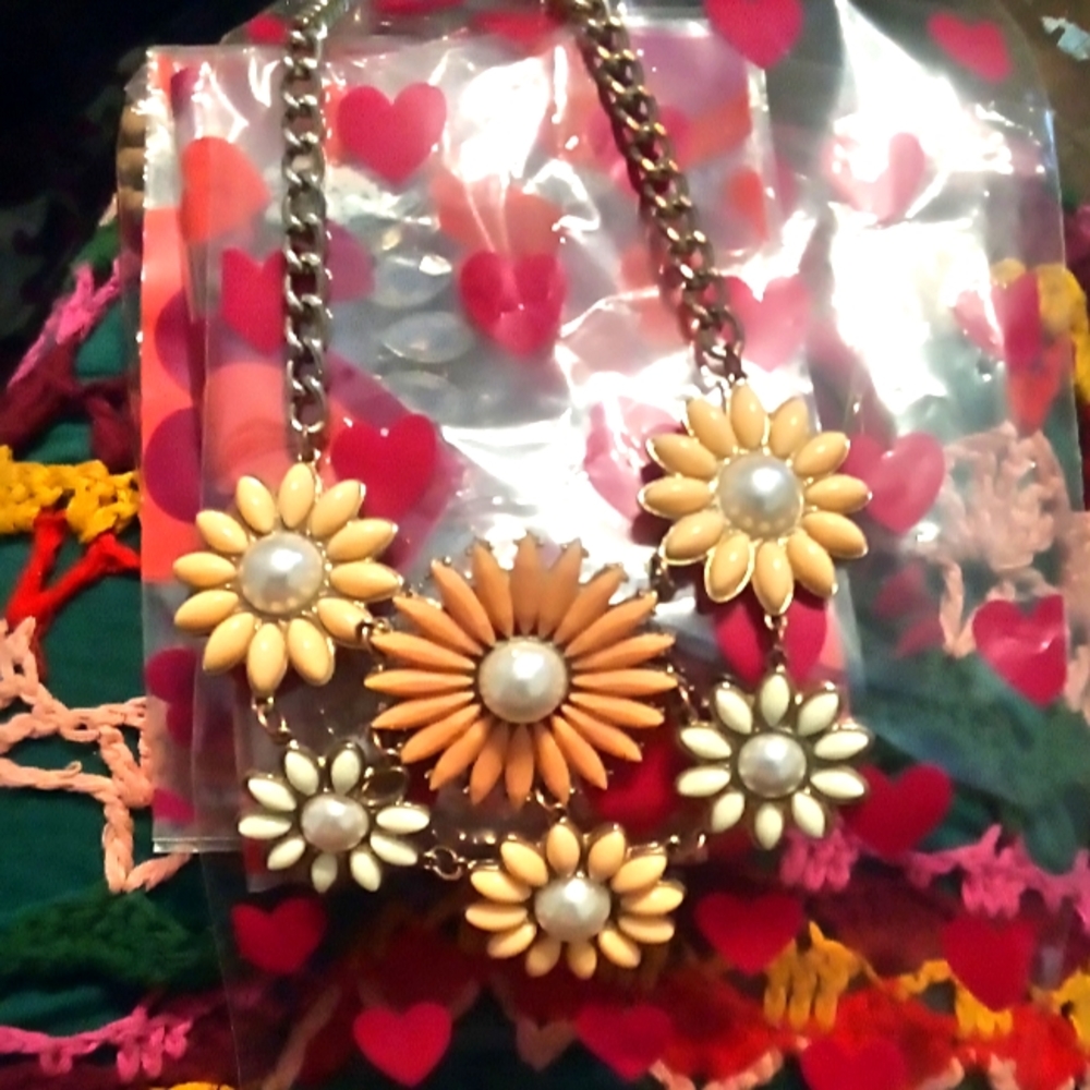 A floral necklace